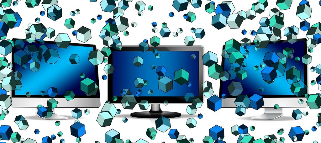 Holographic data streams showing real-time processing